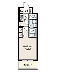名古屋市営桜通線 桜本町駅 徒歩5分の賃貸マンション 6階1Kの間取り