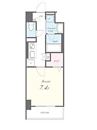 名古屋市営桜通線 今池駅 徒歩6分の賃貸マンション 3階1Kの間取り