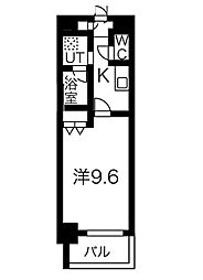 IARIM新瑞橋 1Kの間取図画像