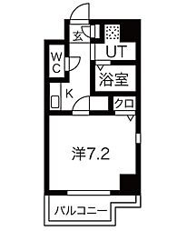 ラフォーレ千種 1Kの間取図画像