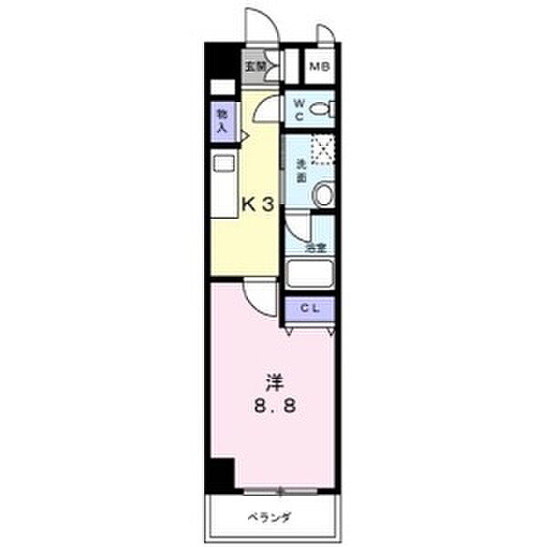 愛知県名古屋市昭和区円上町(賃貸マンション1K・7階・29.90㎡)の写真 その2