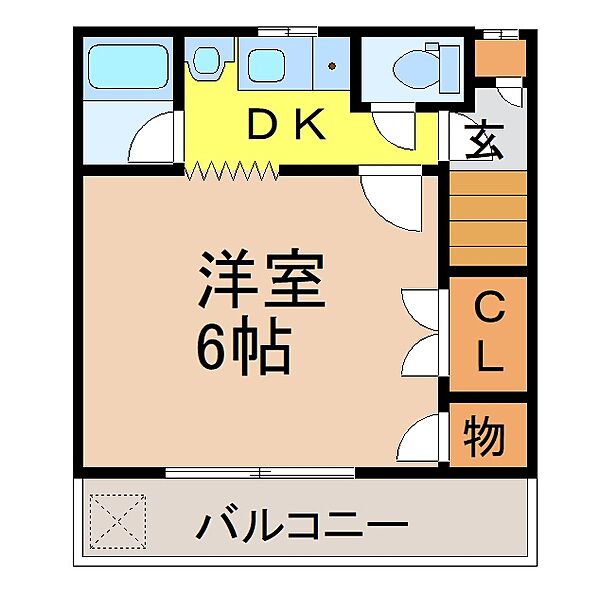 愛知県名古屋市瑞穂区川澄町４丁目(賃貸アパート1K・2階・23.10㎡)の写真 その2