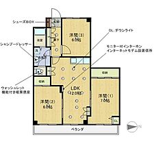 愛知県名古屋市天白区原５丁目（賃貸マンション3LDK・2階・70.56㎡） その2