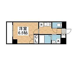 名古屋市営鶴舞線 荒畑駅 徒歩2分の賃貸マンション 3階1Kの間取り