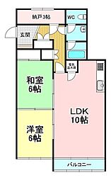 間取図画像 2SLDK