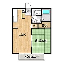 ビューライン笠原 205 ｜ 茨城県水戸市笠原町（賃貸アパート1LDK・2階・34.65㎡） その2