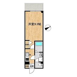 フィネストリーノ水戸南町 1Kの間取図画像