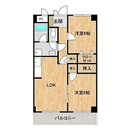 間取図画像 2LDK