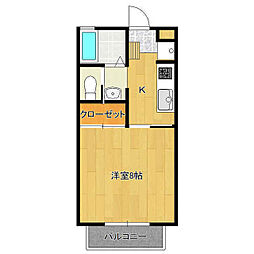 スプラウト 1Kの間取図画像