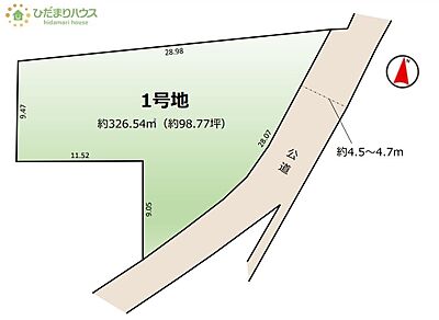 区画図：建築条件無いので、お好きなハウスメーカー・工務店で建築いただけます♪