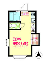 第2パレスハシモト 101 ｜ 東京都八王子市滝山町２丁目100-1（賃貸アパート1K・1階・26.60㎡） その2