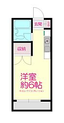 アドバンス ワンルームの間取図画像