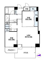 御殿場ヒルズ 2LDKの間取図画像