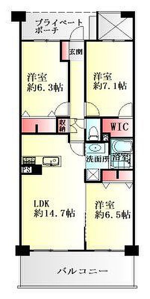 間取りを拡大表示