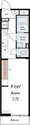 リブリ-FERIO4 1Kの間取図画像