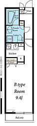 リブリ・ヴァータジェム ワンルームの間取図画像