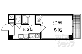 京都府京都市左京区下鴨前萩町（賃貸マンション1K・7階・24.90㎡） その2