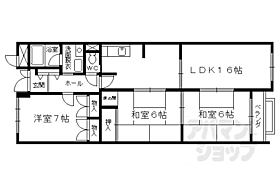 京都府京都市右京区常盤下田町（賃貸マンション3LDK・3階・82.88㎡） その2