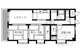 京都府京都市左京区岩倉中在地町（賃貸マンション3LDK・2階・70.20㎡） その2