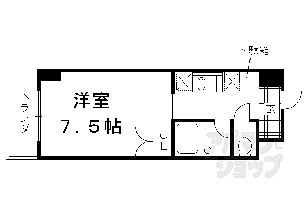 ハウゼ公園前 105｜京都府京都市中京区壬生御所ノ内町(賃貸マンション1K・1階・20.25㎡)の写真 その2