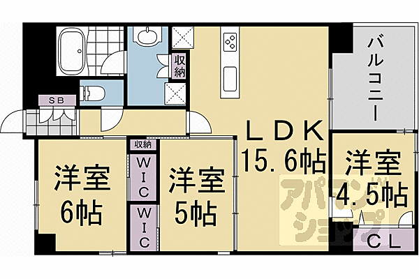 プレサンスロジェ西大路御池 901｜京都府京都市中京区西ノ京新建町(賃貸マンション4LDK・9階・70.44㎡)の写真 その2