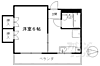 千嘉ハイツ4階3.8万円