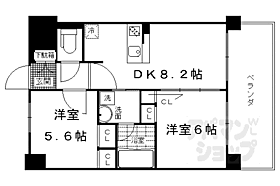 京都府京都市下京区紺屋町（賃貸マンション2LDK・4階・43.06㎡） その2