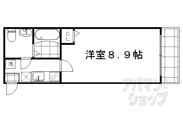 フラッティ智恵光院 202｜京都府京都市上京区五辻通大宮西入五辻町(賃貸マンション1K・2階・24.64㎡)の写真 その2