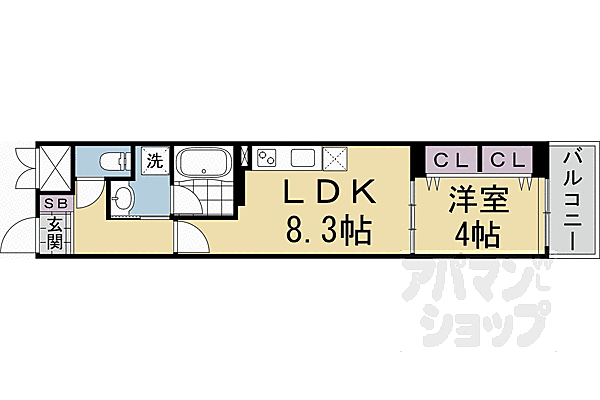 ベラジオ雅び北野白梅町 505｜京都府京都市上京区一条通御前通東入西町(賃貸マンション1LDK・5階・33.16㎡)の写真 その2