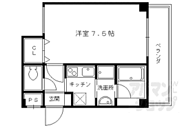 京都府京都市右京区西院北矢掛町（賃貸マンション1K・2階・23.50㎡） その2