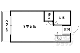 京都府京都市右京区西京極東大丸町（賃貸マンション1K・2階・18.00㎡） その2