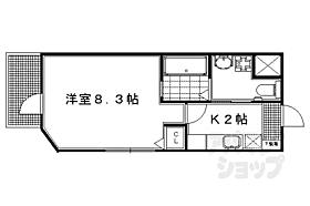 京都府京都市左京区北白川小倉町（賃貸マンション1K・5階・25.48㎡） その2