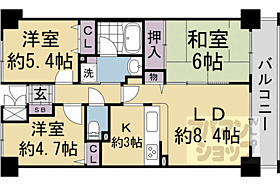 二条聚楽町アーバンコンフォート 603 ｜ 京都府京都市上京区千本通二条下ル聚楽町（賃貸マンション3LDK・6階・59.49㎡） その2