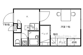 レオパレスＪＢＯＸIII 203 ｜ 京都府京都市中京区西ノ京小堀池町（賃貸アパート1K・1階・20.28㎡） その2