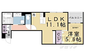 京都府京都市下京区六条通室町東入東魚屋町（賃貸アパート1LDK・2階・43.21㎡） その2