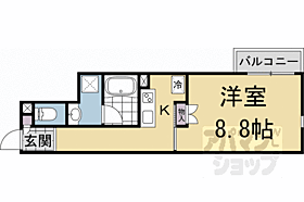 京都府京都市左京区一乗寺北大丸町（賃貸マンション1K・2階・30.27㎡） その2