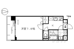 京都府京都市下京区堀川通六条上る佐女牛井町（賃貸マンション1K・4階・26.60㎡） その2