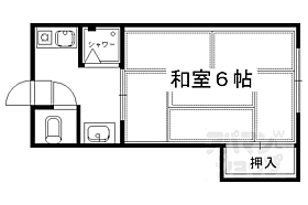 京都府京都市左京区北白川上池田町（賃貸マンション1K・2階・18.15㎡） その2