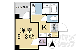 京都府京都市東山区福稲柿本町（賃貸マンション1K・4階・19.10㎡） その1