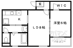 京都府京都市右京区西院坤町（賃貸マンション1LDK・4階・42.42㎡） その2