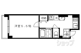 京都府京都市下京区御幸町通高辻下る桝屋町（賃貸マンション1K・3階・19.56㎡） その2