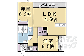 エスポワールＫ2　京都駅西 301 ｜ 京都府京都市下京区木津屋橋通堀川西入木津屋町（賃貸マンション2LDK・3階・66.51㎡） その1