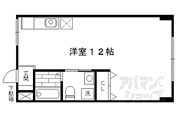 コーポ御前 ワンルームの間取図画像