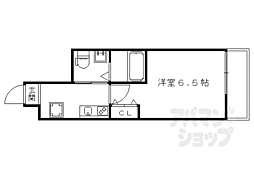 いろは梅小路 1階1Kの間取り