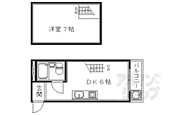 マンションV3 1DKの間取図画像