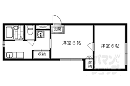京阪本線 三条駅 徒歩6分の賃貸マンション 4階2Kの間取り