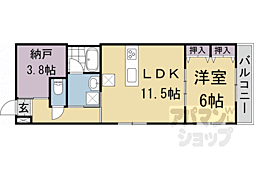 京都地下鉄東西線 東山駅 徒歩2分の賃貸マンション 1階1SLDKの間取り