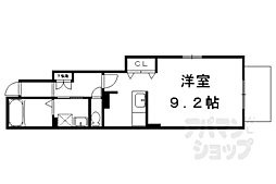 ポルトグランデ 1階1Kの間取り