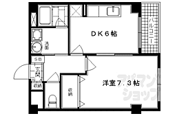 Ｈａｒｍｏｎｙ　Ｍｉｂｕ 2階1DKの間取り