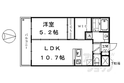 京阪本線 清水五条駅 徒歩7分の賃貸マンション 4階1LDKの間取り
